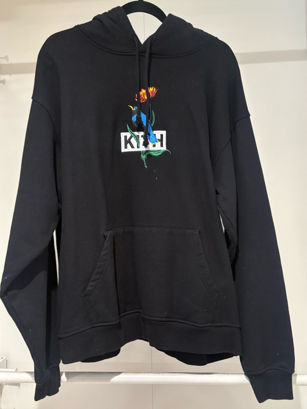 Kith Black Pullover with White Logo Tag